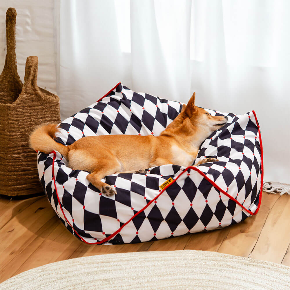 Fauteuil poire polygonal FunnyFuzzy pour animaux de compagnie