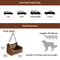 Portable Washable Travel Safety Large Dog Car Booster Seat Bed for Back Seat