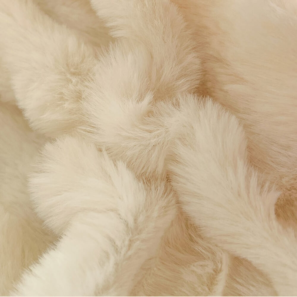 Puffy Comfort Thickened Faux Rabbit Fur Bed Sheet Set