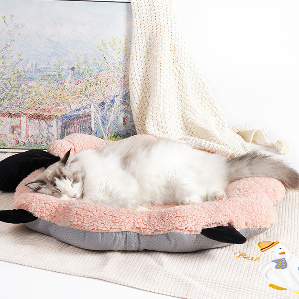 Tapis multifonctionnel chaud en velours de coton en forme de mouton pour chien et chat