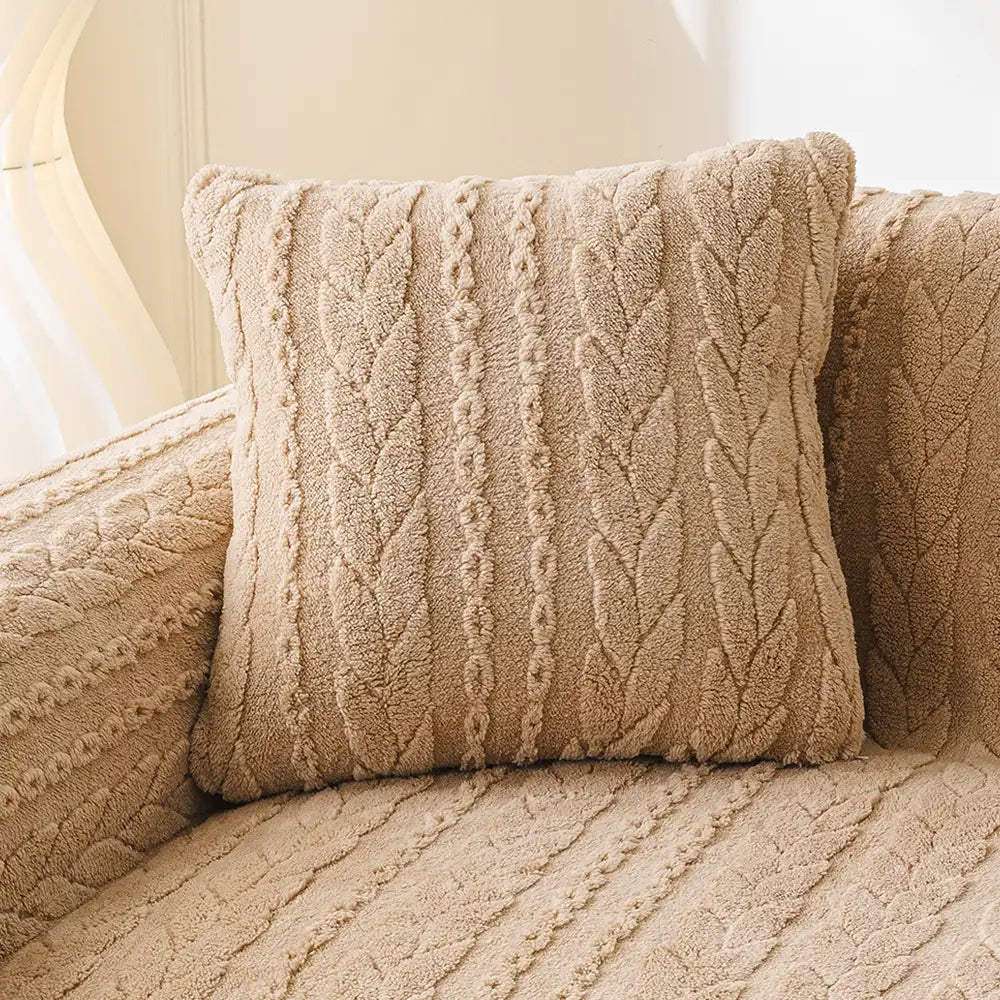 Simple Thickened Soft Fleece Fabric Sofa Protection Couch Cover