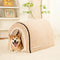 Striped Cave-Style Warm Deep Sleeping Snug Cat Cave Dog House