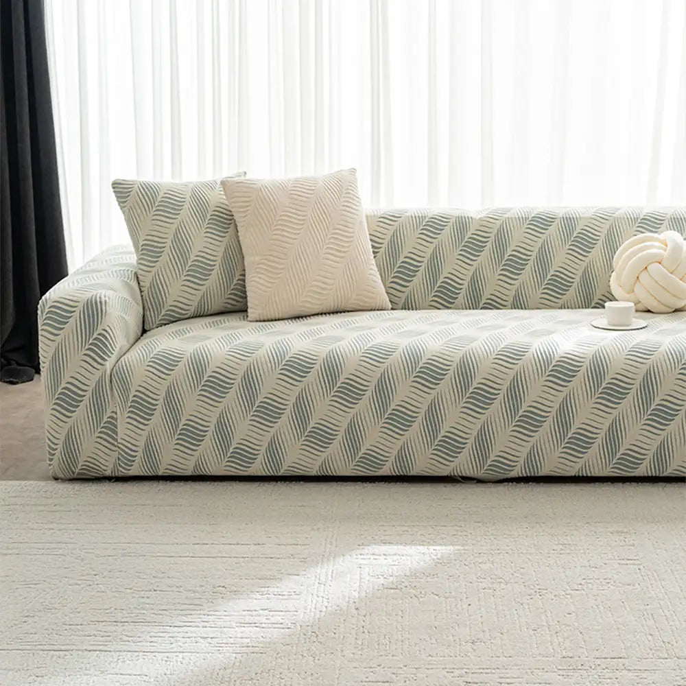 Thick Polar Fleece Jacquard Anti-Scratch Stretch Couch Cover