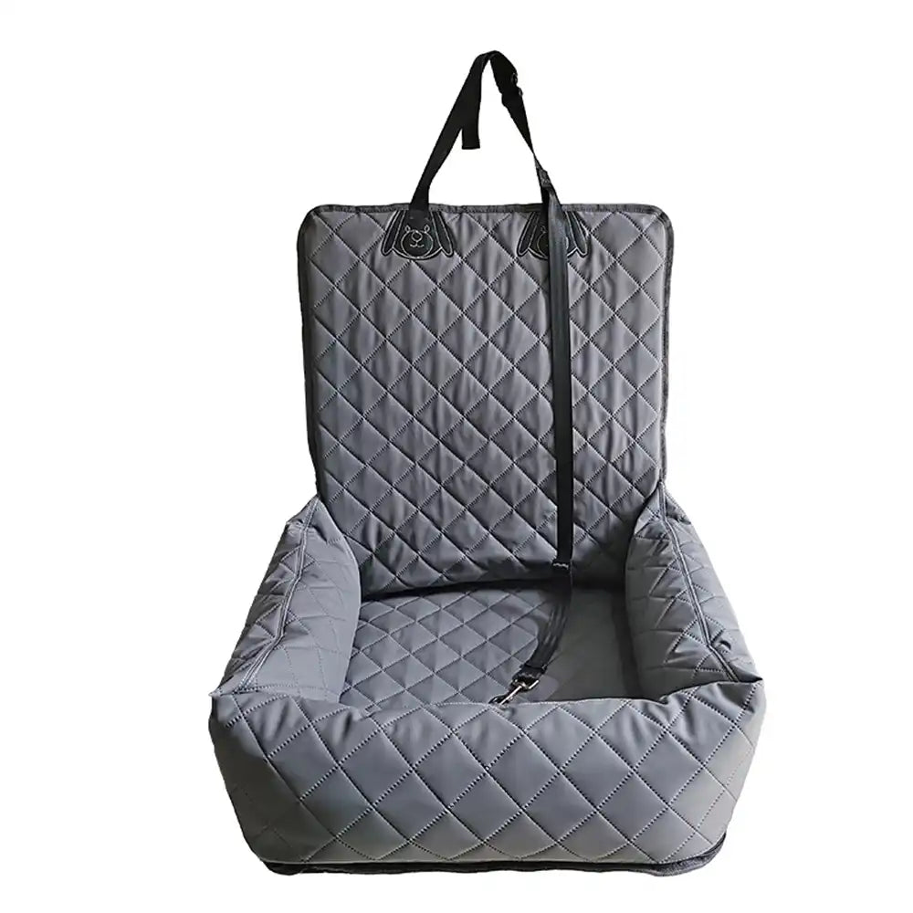 Water-Repellent PU Leather Scratch-Resistant Car Travel Dog Car Seat Bed