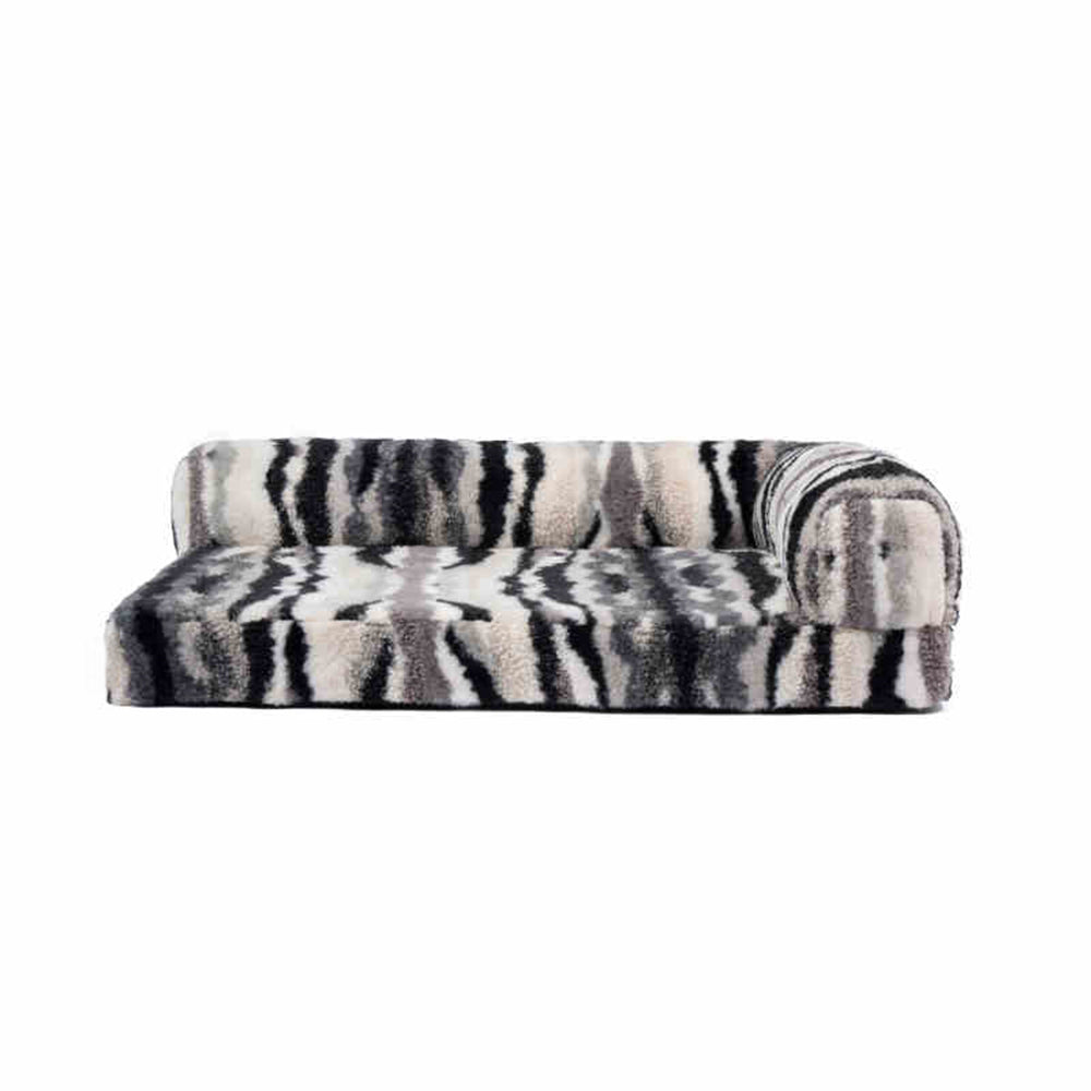 Zebra-Pattern Large Removable Washable Orthopedic Dog & Cat Pillow Bed