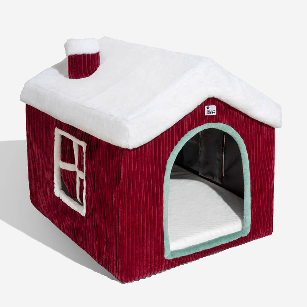 Maison de neige de Noël Chaleur confortable Grande niche pour chien