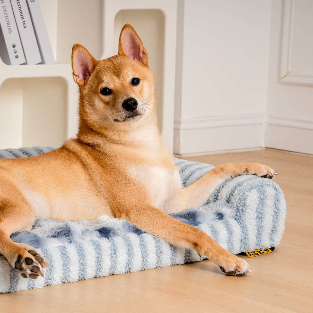 Cama grande para perros grande y esponjosa de lujo con soporte completo para aliviar la ansiedad