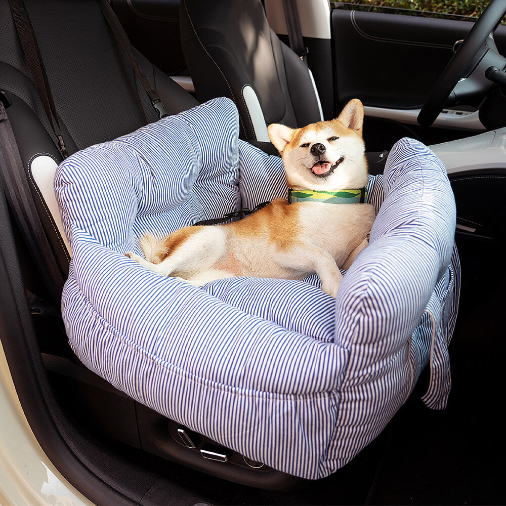 Cama portátil para asiento de coche para perros grandes con refuerzo para mascotas para excursiones de ocio