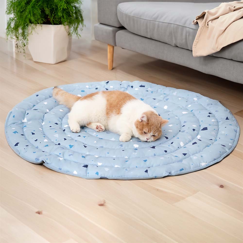 Manta Para Perros Alfombra humana con estampado de terrazo de elementos geométricos