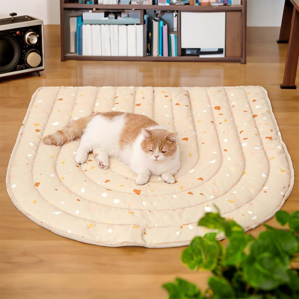 Manta Para Perros Alfombra humana con estampado de terrazo de elementos geométricos