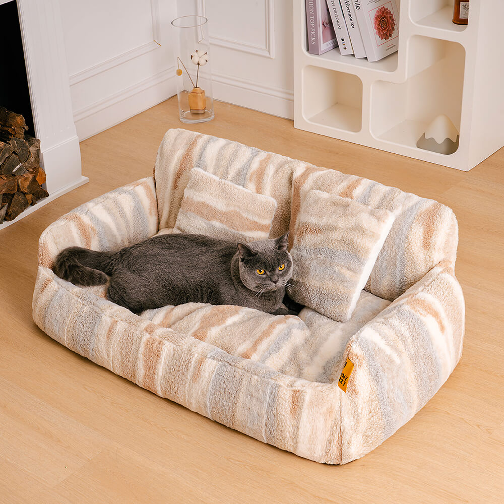 Canapé-lit douillet extra large pour chien et chat Nordic Fluffy