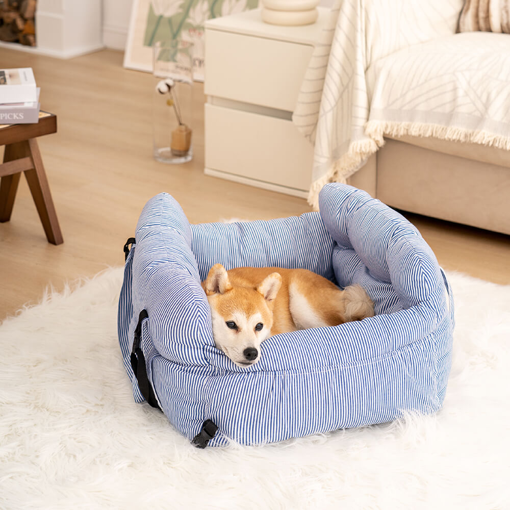 Portable Leisure Outing Pet Bolster Large Dog Car Seat Bed