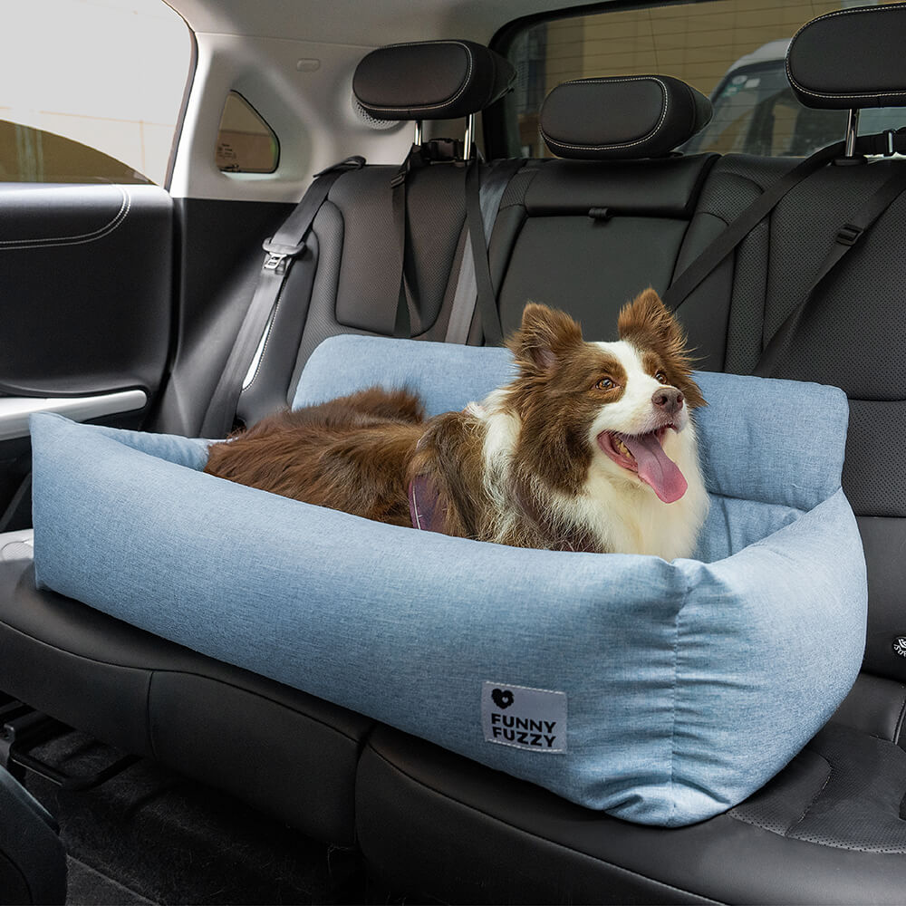 Cama para asiento trasero de coche, lavable, duradera, completa, con refuerzo de viaje