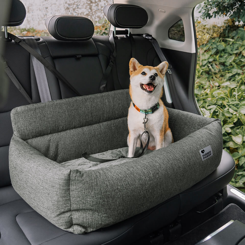 Traversin de voyage entièrement lavable et durable pour siège arrière de voiture pour chien