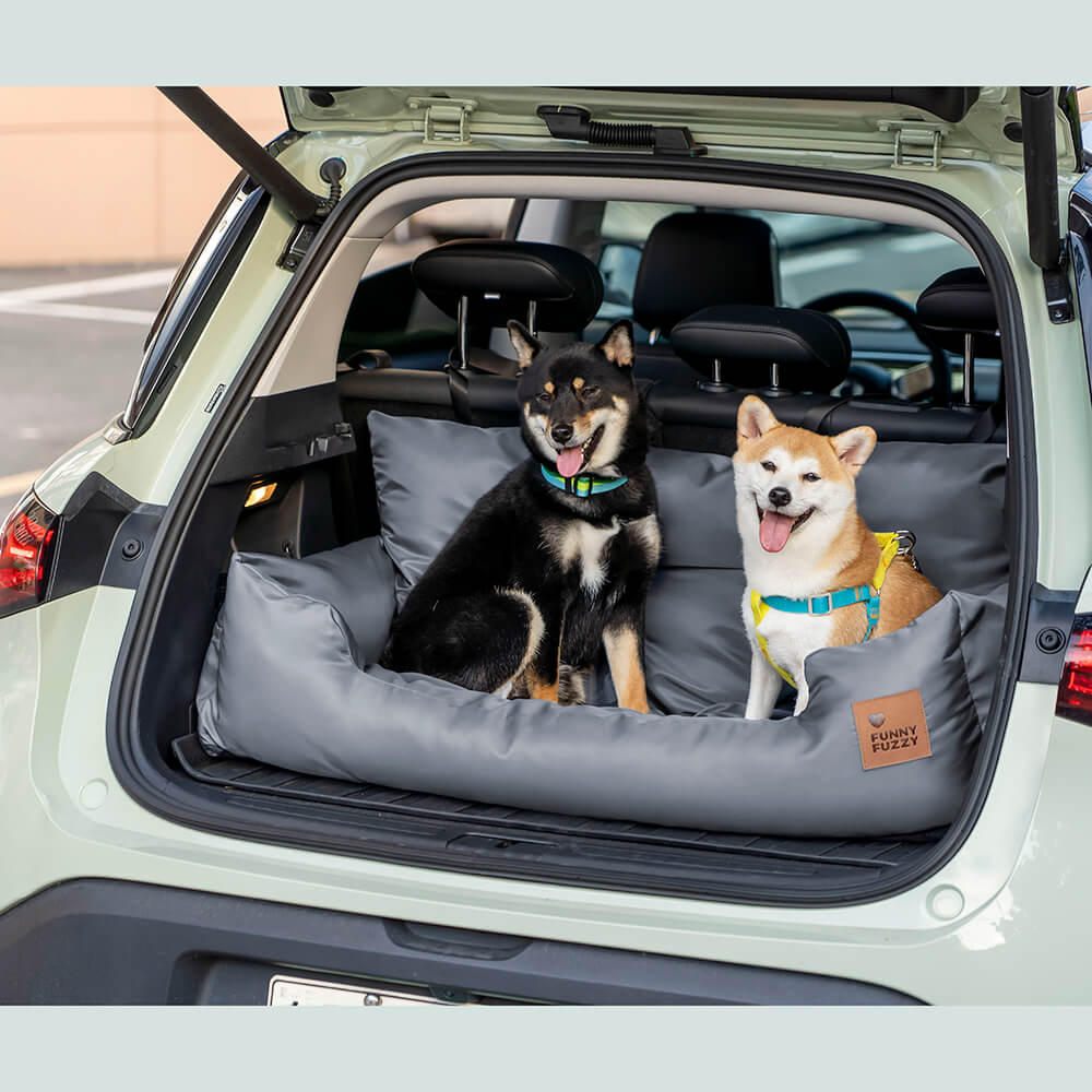 <tc>Asiento de coche para perros, asiento trasero protector para viaje - mediano y grande</tc>