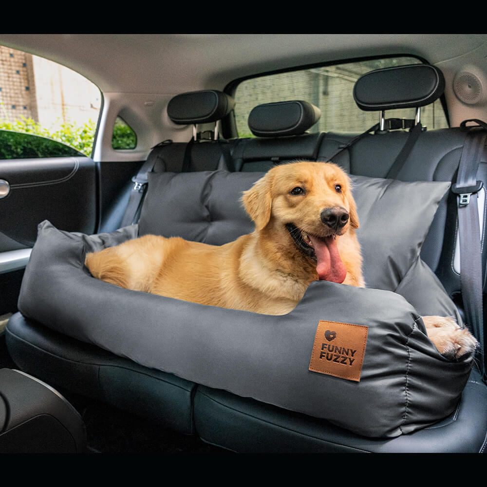 Traversin de voyage pour chien de taille moyenne et grande taille, lit de siège arrière de voiture