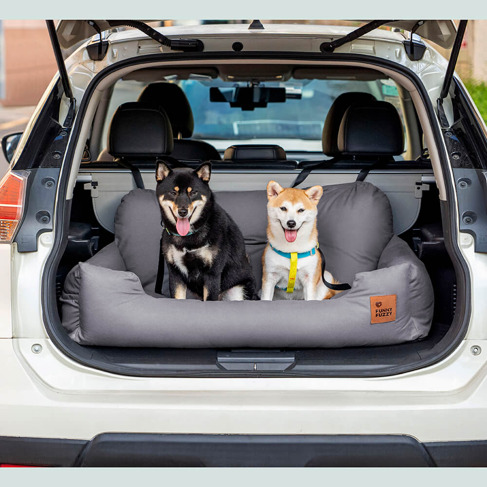 Travel Bolster Safety Medium Large Dog Car Back Seat Bed