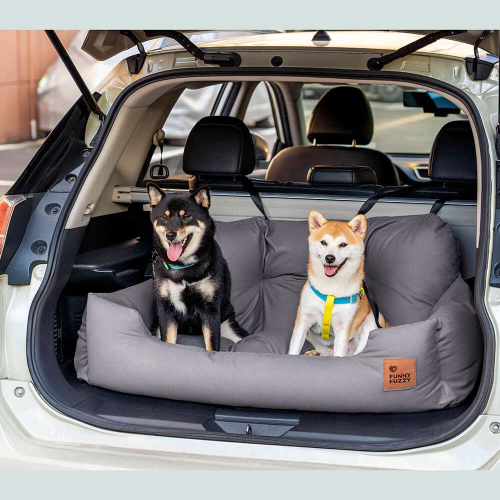 <tc>Asiento de coche para perros, asiento trasero protector para viaje - mediano y grande</tc>