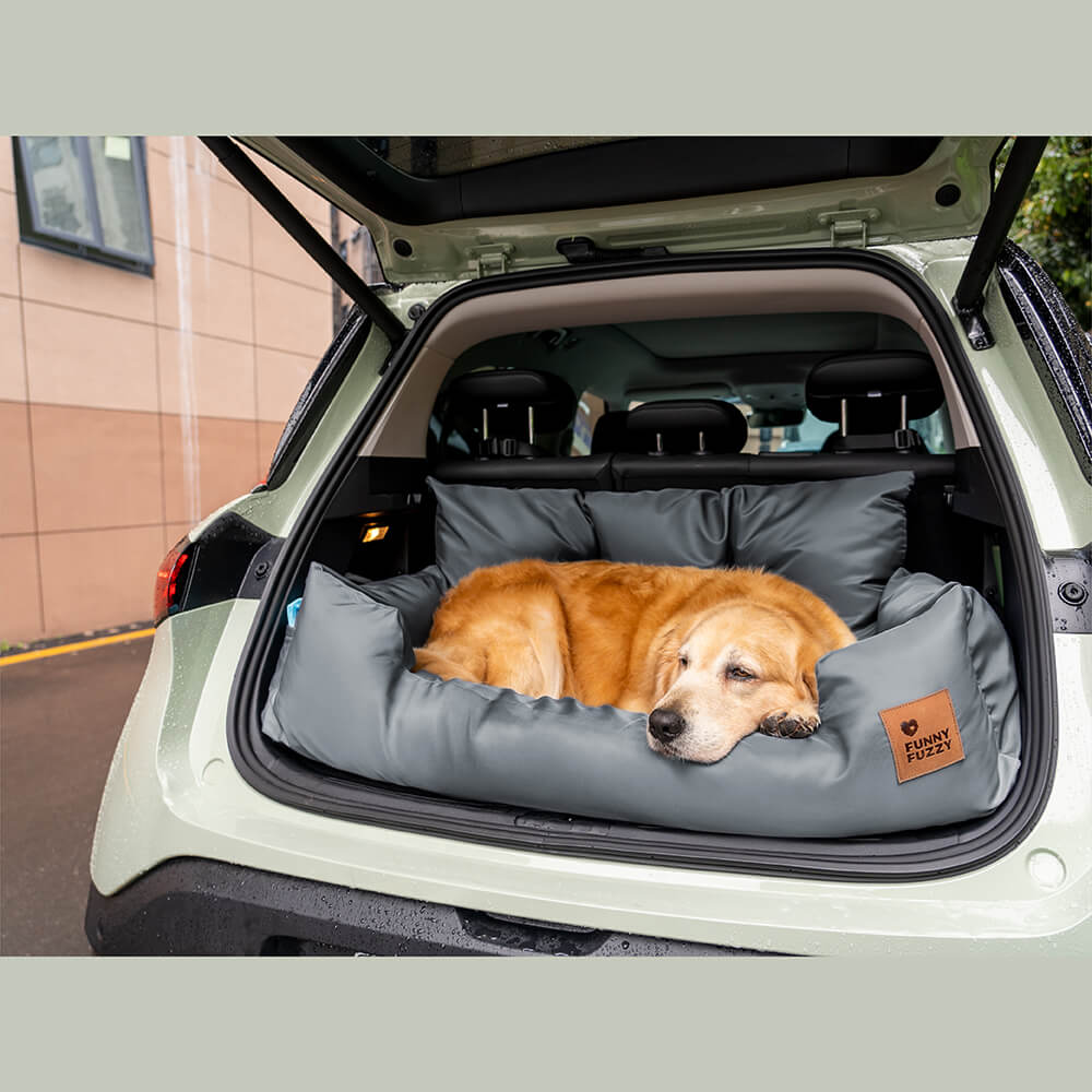 Travel Bolster Safety Waterproof Medium Large Dog Car Back Seat Bed