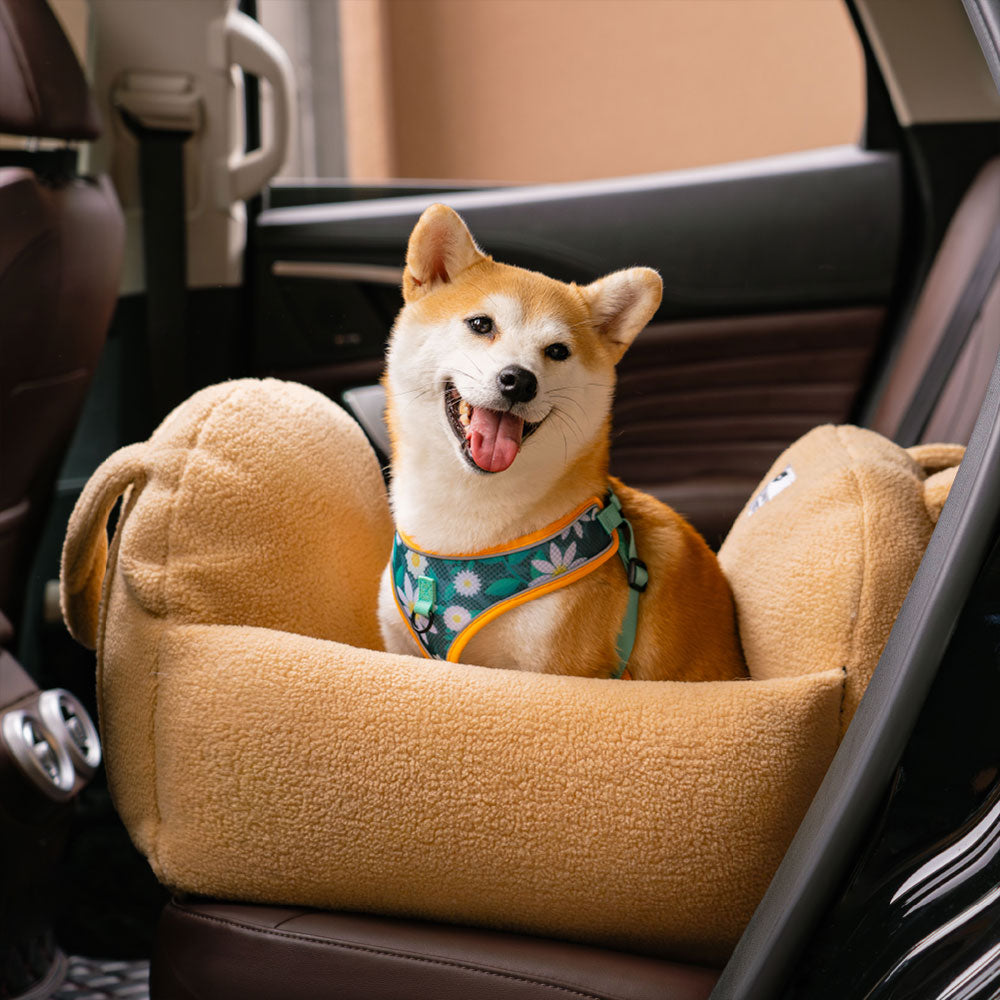 Travel Protector Comfortable Thick Faux Lambswool Dog Car Seat Bed