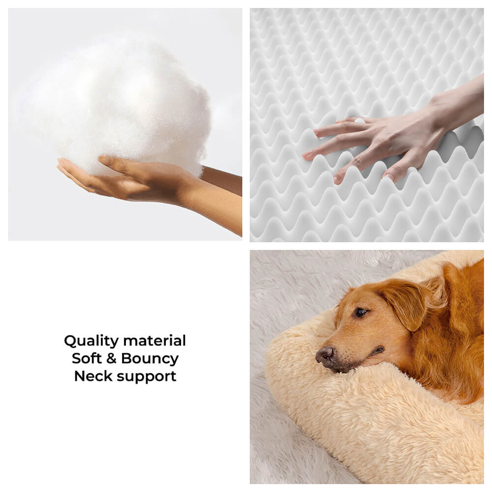 Cama ortopédica para perros humanos Ultimate Cozy Plush extra grande para dormir más profundamente