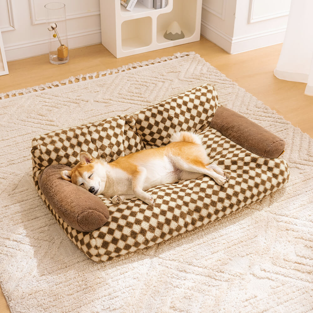 Vintage Leisure Diamond Hunde- und Katzensofa