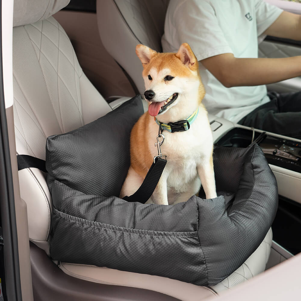 Lit de siège de voiture pour chien avec traversin de voyage imperméable