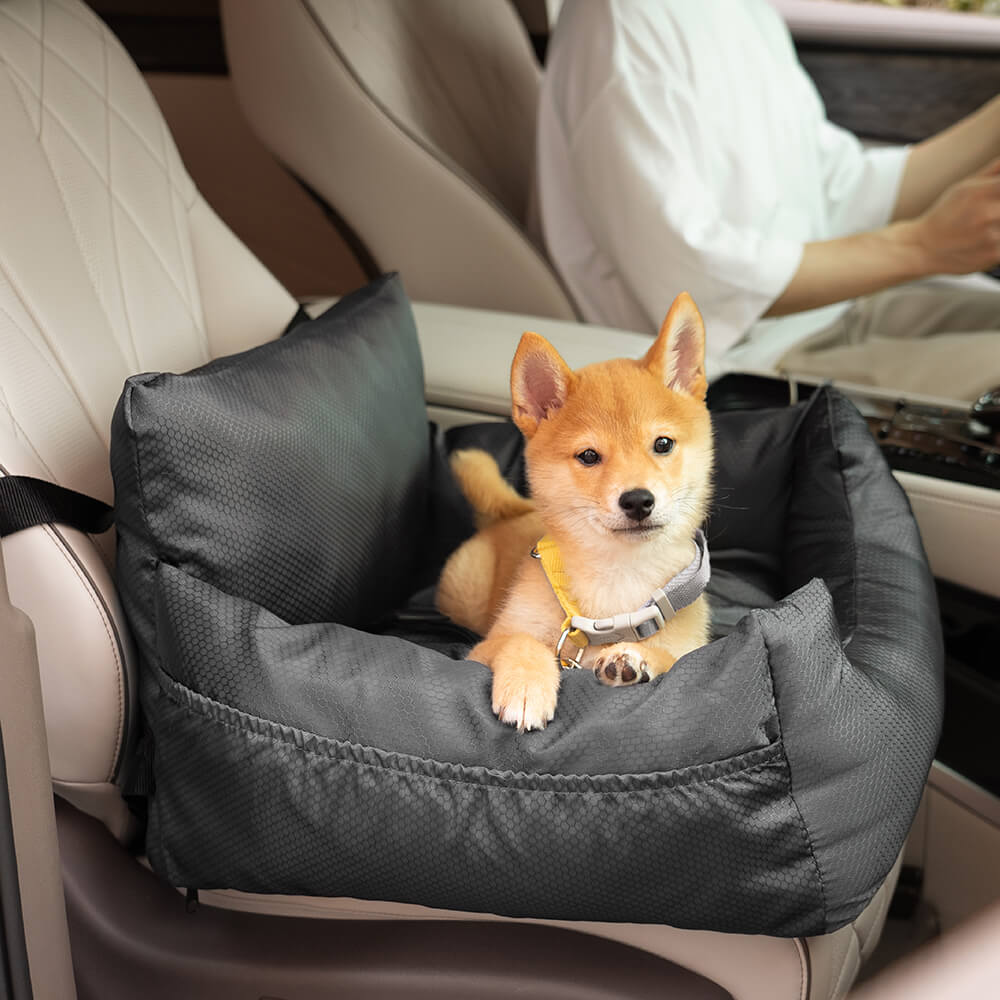 Cama impermeable para asiento de coche para perros con refuerzo de viaje