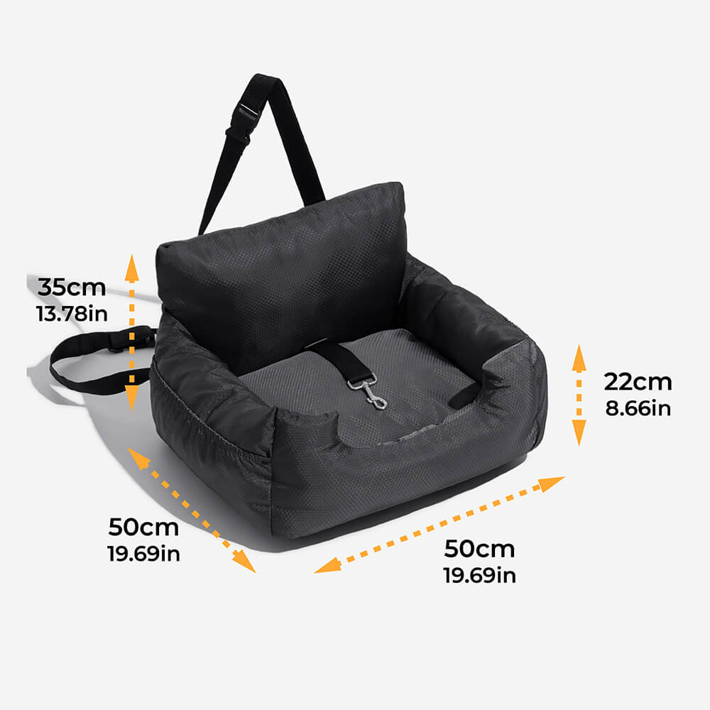 Cama impermeable para asiento de coche para perros con refuerzo de viaje