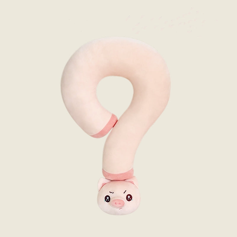 Funny Question Mark Shaped Spine-Support Pillow Dog Sleep Pillow