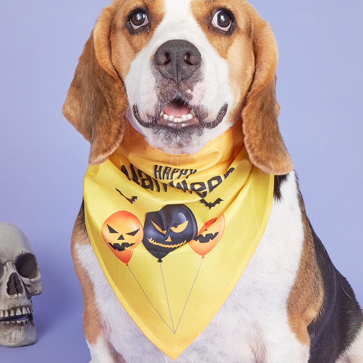 Bavoirs triangulaires fantômes de citrouille d'Halloween, bandanas pour chiens