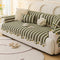 Irregular Contrast Color Chenille Skin-Friendly Non-Slip Sofa Protective Couch Cover
