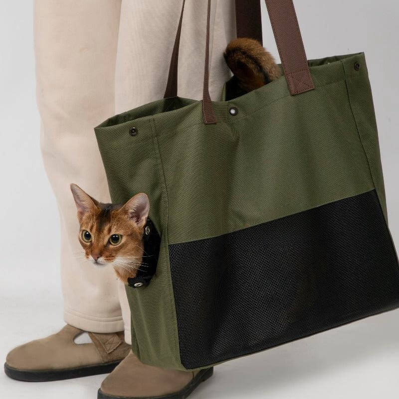 Lightweight Pet Carrier Bag Breathable Portable Single Shoulder Cat Bag