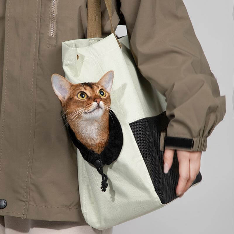 Sac de transport léger pour animaux de compagnie, sac respirant et Portable à bandoulière unique pour chat