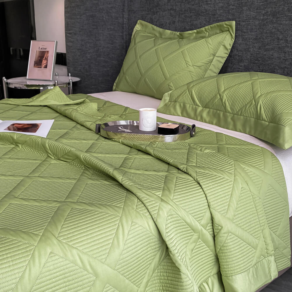 Eco-friendly Minimalist Multifunctional Quilted Bedspread Set