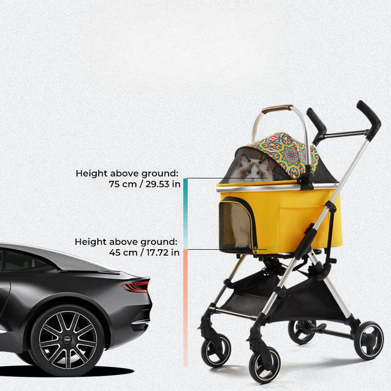 Multifunktionaler 2-in-1-Kinderwagen aus Aluminiumlegierung – ultraleicht und abnehmbar für Welpen