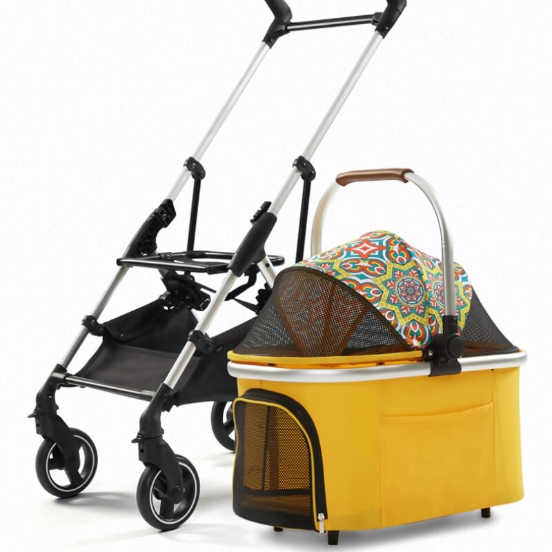 Multifunktionaler 2-in-1-Kinderwagen aus Aluminiumlegierung – ultraleicht und abnehmbar für Welpen