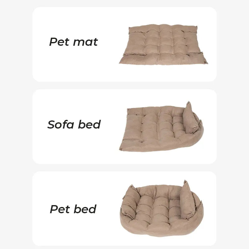 Alfombrilla multifuncional para mascotas Cama para perros y gatos de gamuza suave