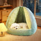 Multifunctional Semi-Enclosed Cave Dog Bed Warming Pet Bed
