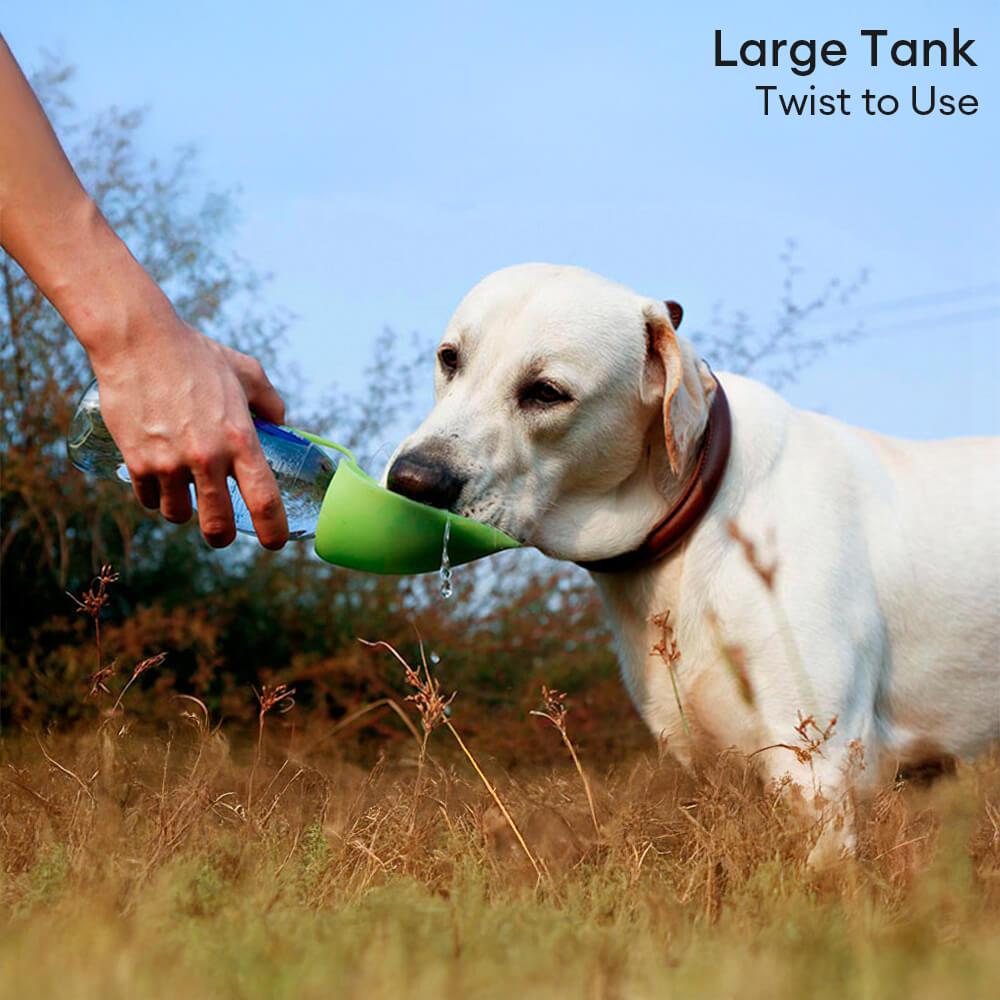 Tragbare blattförmige Outdoor-Reise-Wasserspender-Hundewasserflasche