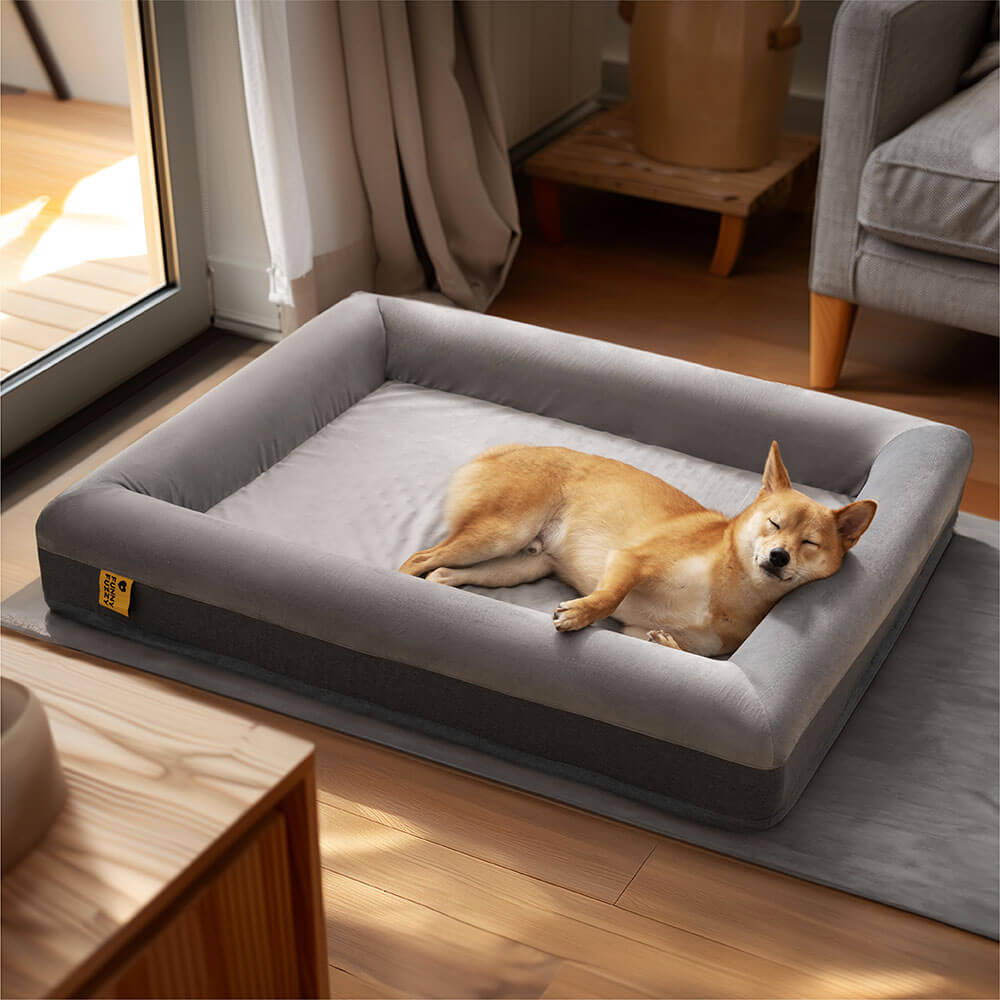 Cama ortopédica premium para perros Sueño maravilloso con cama de excavación de juego alegre