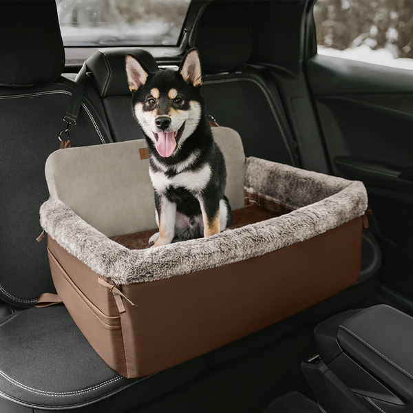 Travel Safety All-Season Bolster Dog Car Seat Bed - BaseCamp
