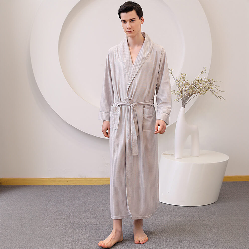 Satin Skin-Friendly Quick-Dry Long Couple's Bath Robe