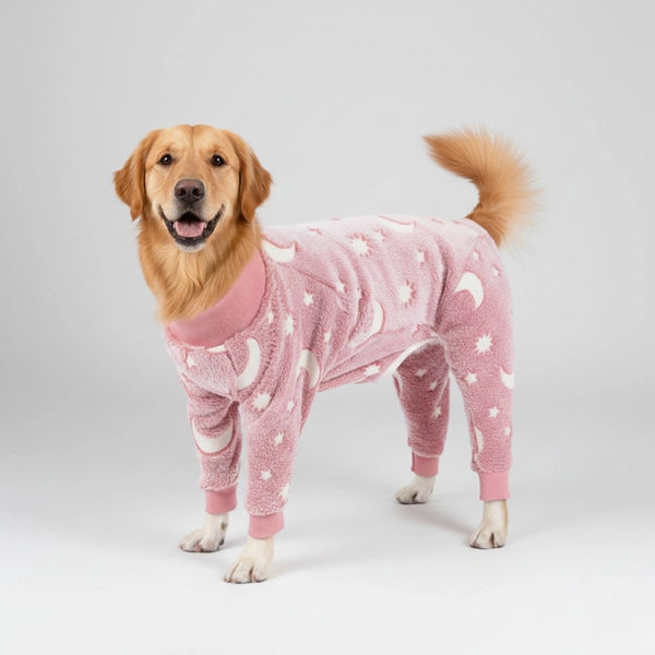Soft and Cozy Moon & Stars Dog Pajamas - Perfect for Year-Round Comfort