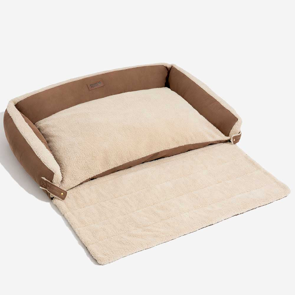 Stilvolles, erweiterbares, ergonomisches, beruhigendes Hundebett – Tranquil Paws