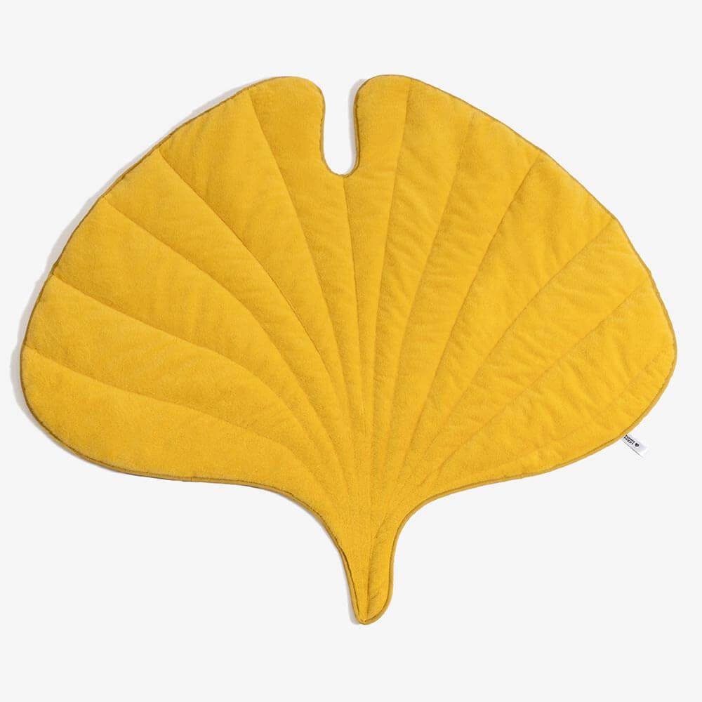 The Leaf Collector - Alfombra para perros lavable con forma de hoja de felpa