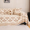 Thickened Jacquard Velvet Leaf Pattern Sofa Decoration Multi-Purpose Blanket Couch Cover