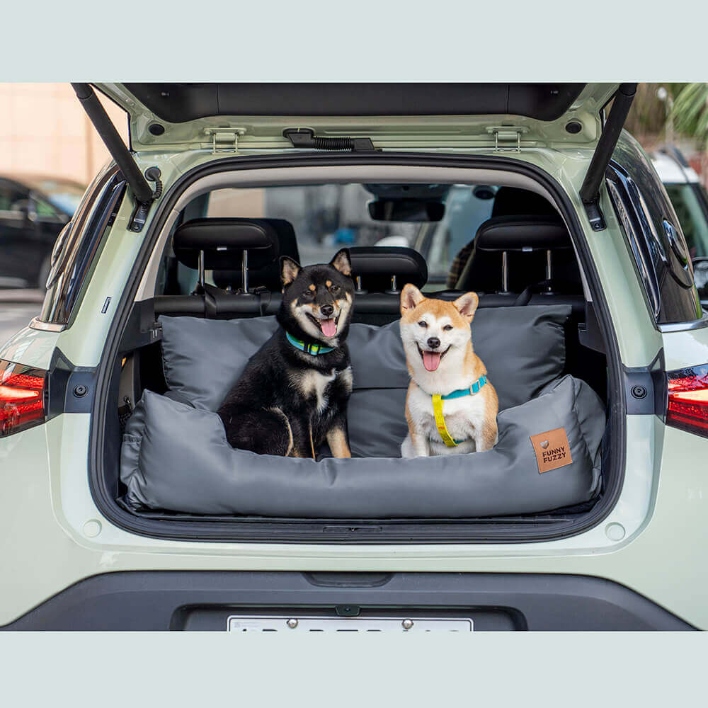 Cama para asiento trasero de coche para perros mediano y grande impermeable de seguridad con refuerzo de viaje