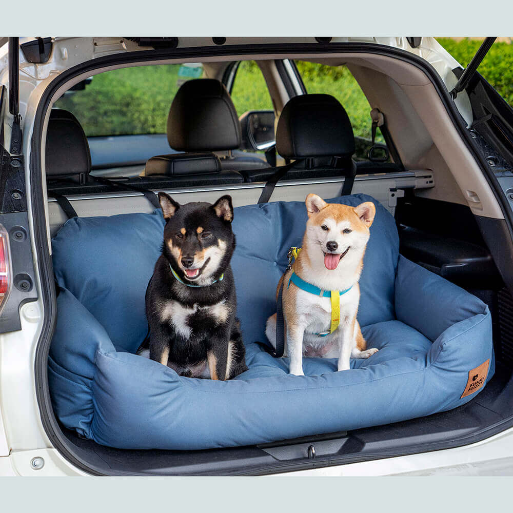 Cama para asiento trasero de coche para perros mediano y grande impermeable de seguridad con refuerzo de viaje