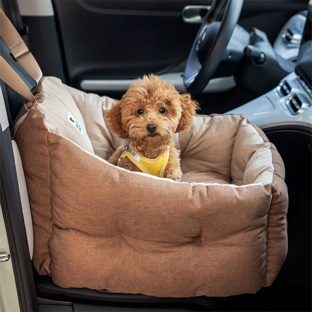 Cama para asiento de coche para perros elevada y gruesa impermeable con protección de viaje